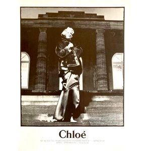 Original 1995 Chloé Linda Evangelista Luxury Vintage Press Advertisement